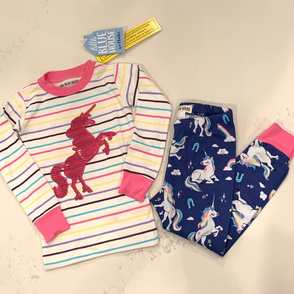 BRAND NEW Hatley unicorn pajamas